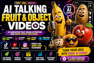 create ai talking fruit and object videos for tiktok and youtube shorts