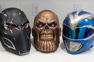3d print and paint and ship your custom cosplay mask, helmet armor prop stl file