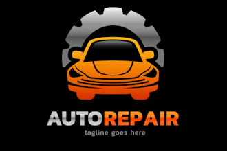 do custom automotive auto repair logo design
