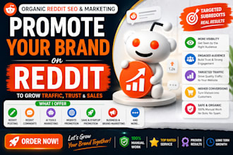 promote your business, website, ai app, saas and crypto with reddit SEO