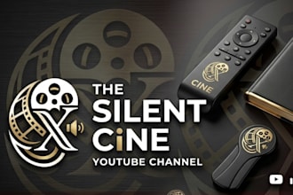 create an aesthetic cinematic logo and brand identity