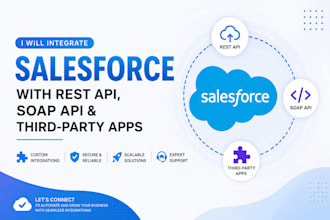 integrate salesforce with rest API soap and third party apps