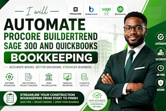 automate procore buildertrend sage 300 and quickbooks bookkeeping