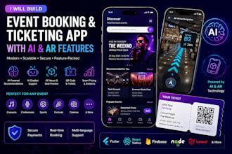 build a modern event booking and ticketing app with ai and ar features