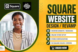 build square online website store redesign squarespace website design square seo