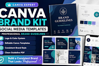 do canva brand kit design social media templates professional brand guidelines