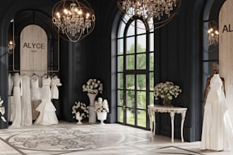 design and render your commercial or retail interior concept