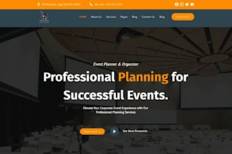 build wix website for event planners photo booth event rental party businesses