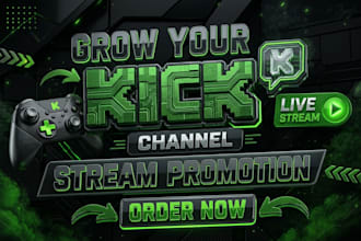 promote kick twitch channel to bring subs, twitch viewers, twitch affiliate