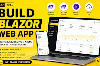 build blazor web app using blazor server wasm asp net core and web api