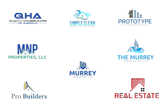 create a real estate, mortgage, realtor, construction logo