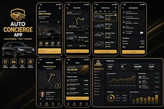 develop auto concierge app, mobility platform with gps tracking and booking