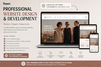 professional shopify store website