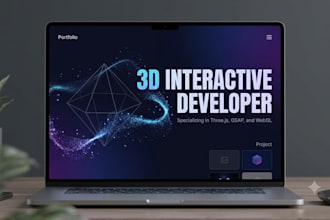 build a modern 3d website using three js and gsap