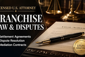 draft a binding franchise settlement agreement