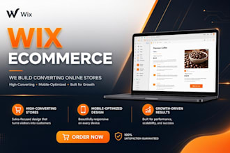 design a high converting wix ecommerce website
