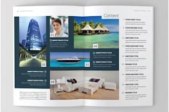 professional brochure catalog magazine layout design in adobe indesign expert