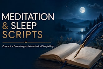 develop immersive meditation, sleep and spiritual scripts