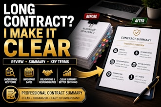 review and summarize your business contract, agreement or proposal
