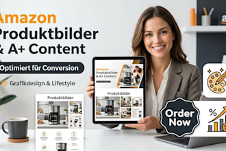 design german amazon product listing images and infographics, amazon a content