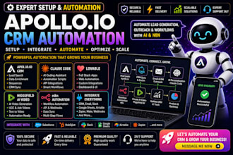 configure apollo io crm automation claude code lovable higgsfield ai video n8n