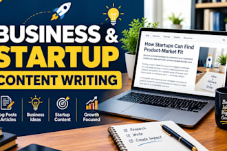 write SEO business and startup articles