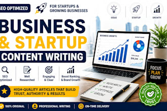 write SEO business and startup blog articles