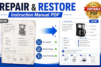 repair and restore your instruction manual PDF