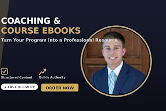 ghostwrite a coaching ebook or course workbook