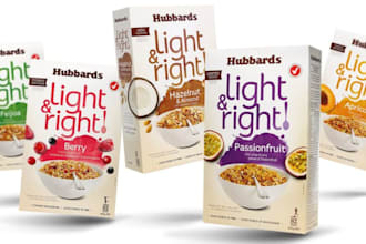 food frozen, bakery, juice, cereal, pasta, rice packaging design