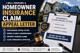 prepare a homeowner insurance claim appeal letter fire damage insurance