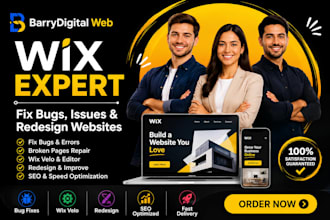 wix expert fix bugs issue wix help broken pages wix velo wix editor SEO redesig