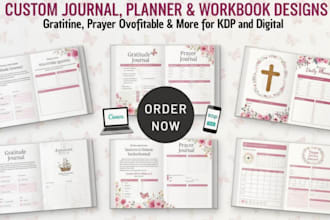 journal design gratitude journal prayer journal devotional journal canva design