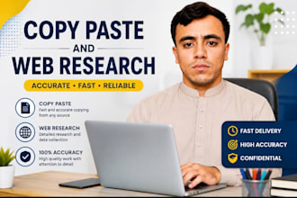 copy paste and web research