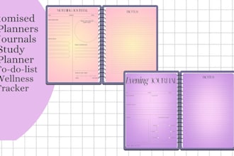 create custom digital planners, notebooks and journals