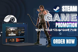 do steam game promotion game marketing to boost steam game visits and wishlist