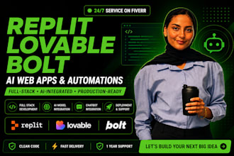 build a functional ai web app using replit, lovable, or bolt