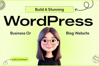 create a wordpress blog website or business website