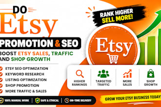 do etsy promotion etsy SEO boost etsy sales traffic and shop growth