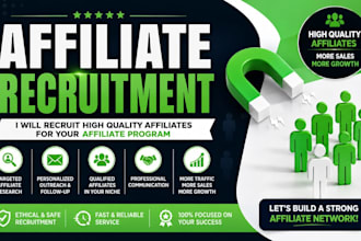 recruit high quality affiliates for your affiliate program