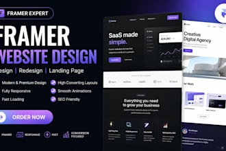 design framer website, redesign framer landing page and website