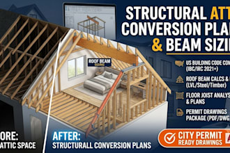design structural attic conversion framing plans and roof beam sizing