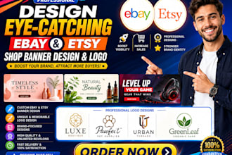 design eye catching ebay and etsy shop banner design and logo boost your brand