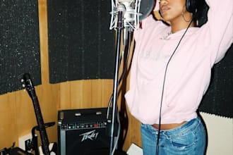 be female hip hop rapper, freestyle rapper, rap vocalist, harmony and rap verse