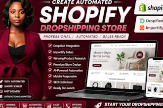 set up an automated shopify dropshipping store using dropified and importify