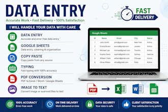 do accurate data entry and google sheets work