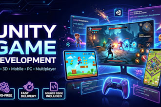 develop a unity game with smooth gameplay and high performance
