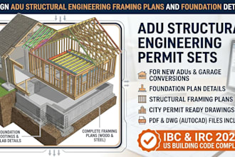 design adu structural engineering framing plans and foundation details