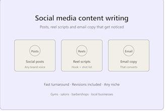 write engaging social media content