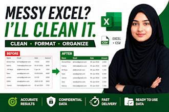 clean and format your excel and CSV data